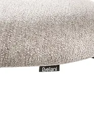 Set of 2 Dining Chairs COWLEY Chenille Taupe_1040065