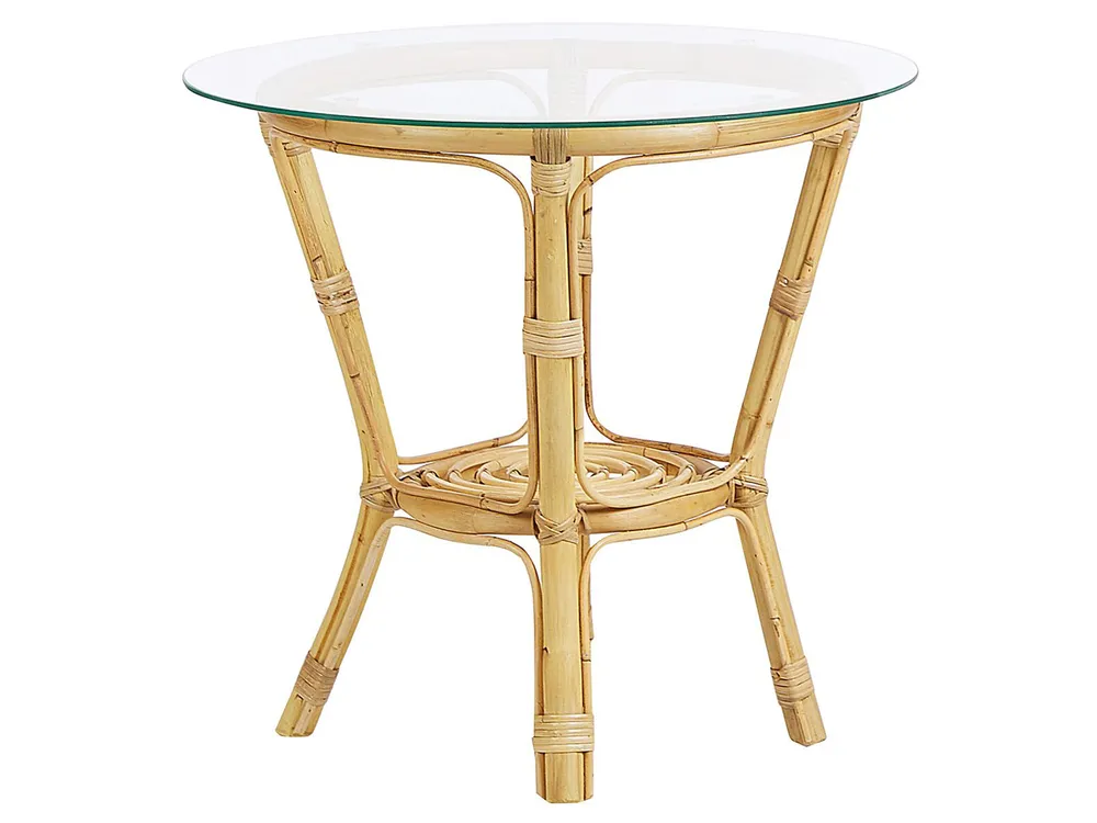 Garden Lounge Set with Table 4 Seater SIBARI Rattan Natural_803436