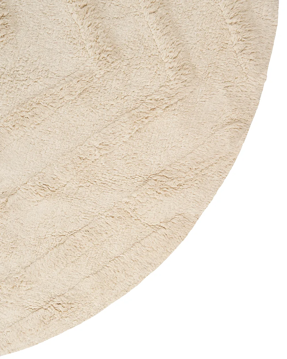 Kids Rug TURTUK  Light Beige ø 160 cm Cotton_1155202