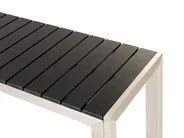 Gartenmöbel Set mit Bänken 6-Sitzer NARDO Schwarz / Silber_862910