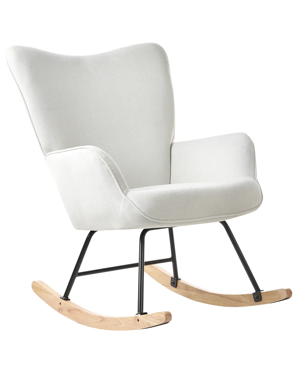Schaukelsessel ARSET Cord Cremeweiß_952725