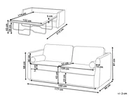 Schlafsofa INKOO Stoff Beige_1060140
