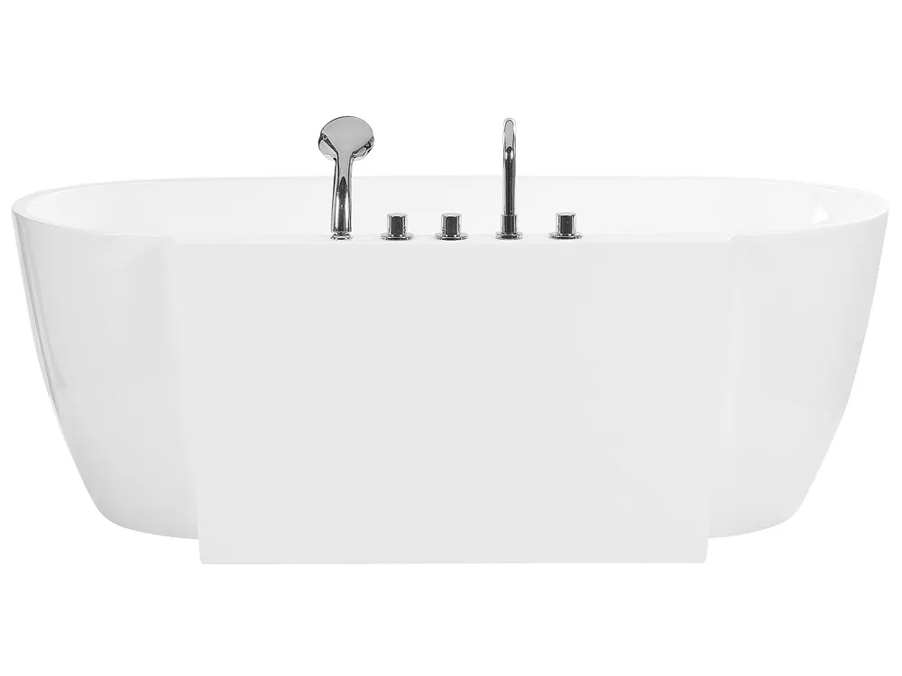 Freistehende Badewanne ROTSO 170 x 80 cm Weiß_782437