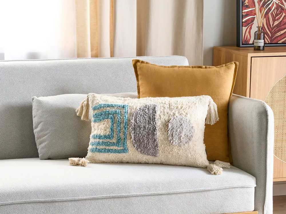 Throw Cushion CASSIOPE 30 x 50 cm Multicolour Abstract Pattern
