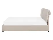 Bett mit Lattenrost Stoff BELFORT 140 x 200 cm Hellbeige_719943