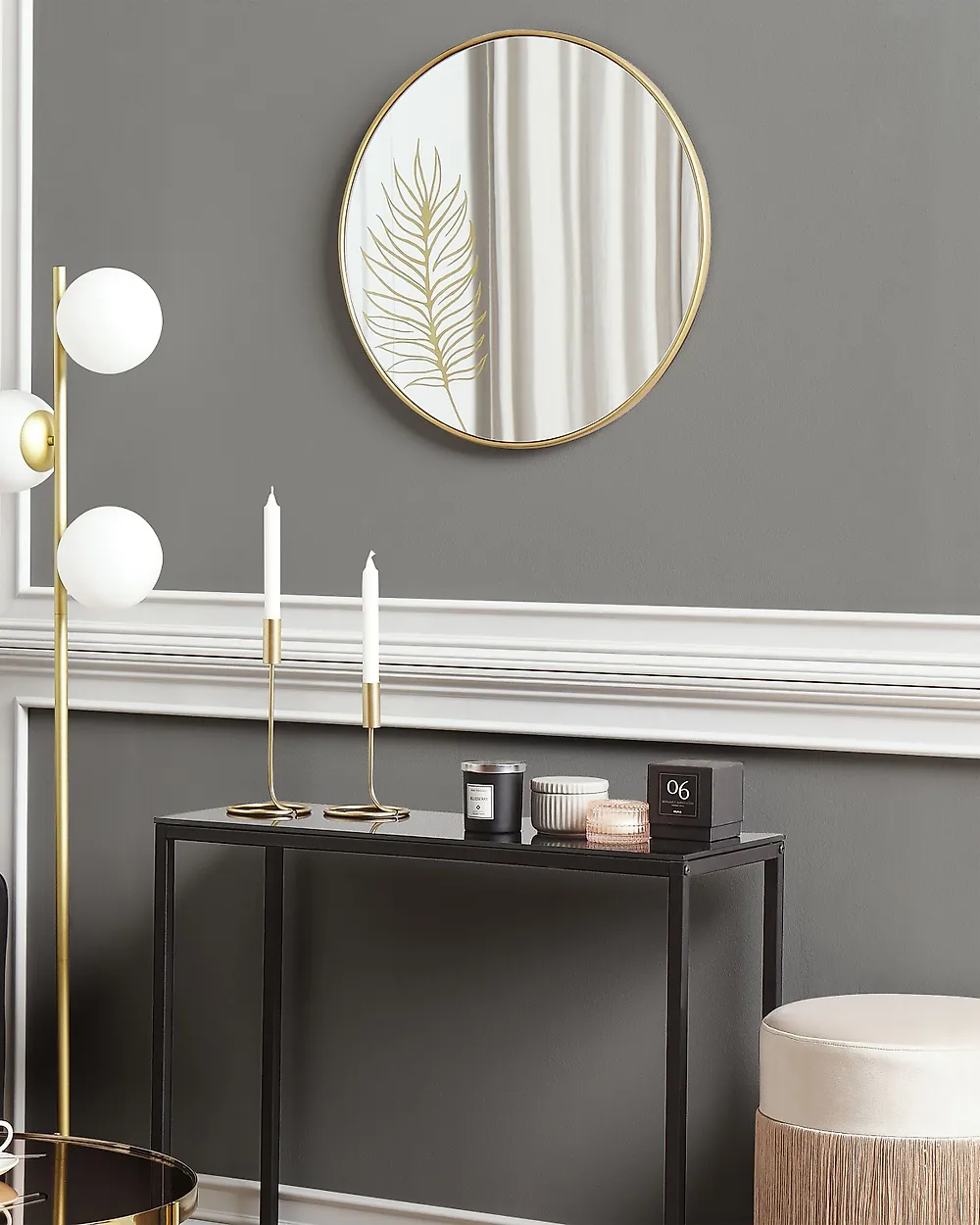 Wandspiegel SAUVIE 57 cm 57 cm Gold_1179322