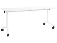 Foldable Office Desk CAVI 180 cm 60 cm with Wheels White_922292