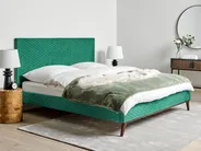 Bett mit Lattenrost Samtstoff BAYONNE 180 x 200 cm Grün_870900