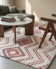 Rug KASTAMONU Beige 140 x 200 cm Cotton_840514
