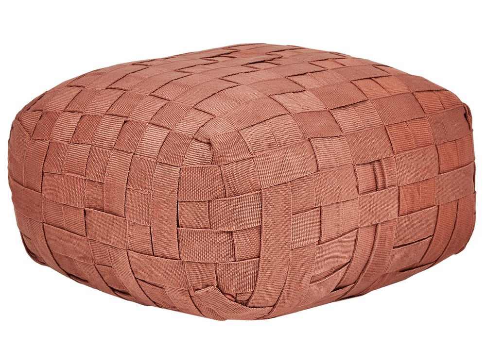 Pouffe BODLA Synthetic Material Light Red
