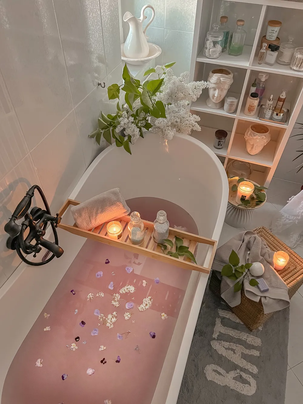 Freistehende Badewanne ANTIGUA 180 x 78 cm Schwarz_824478