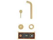 Wall Mounted Basin Mixer Tap TRAFUL Brass Gold_996076