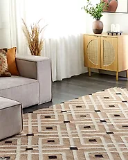 Rug ESENCIK Beige 200 x 300 cm Jute_1187889