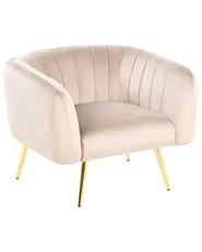 Sessel LACONIA Samtstoff Taupe_1082336