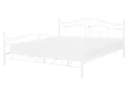 Bett mit Lattenrost Metall ANTLIA 160 x 200 cm Weiß_806609
