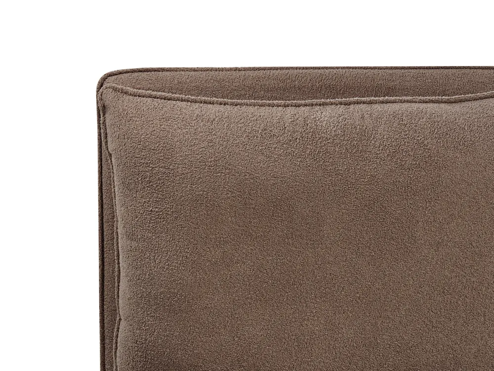 Bett mit Lattenrost Bouclé BAJONNA 180 x 200 cm Braun_1007233