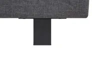 Bett mit Lattenrost Stoff ALBI 160 x 200 cm Grau_726415