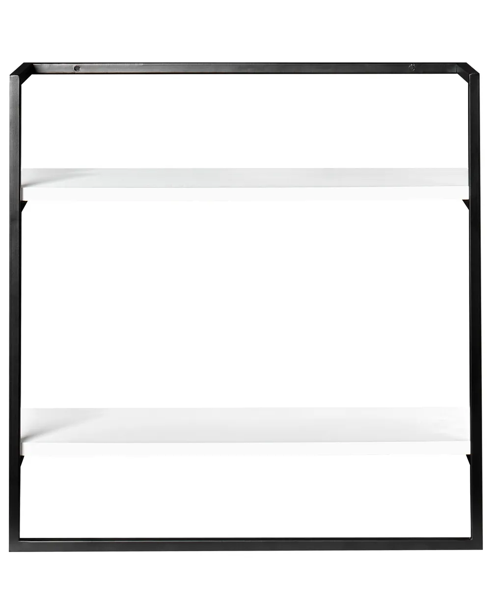 Towel Rack BETANIA with Shelves Metal Black_1051056