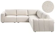 Modul Ecksofa 5-Sitzer KIVVIK Bouclé Cremeweiß linksseitig_1045686
