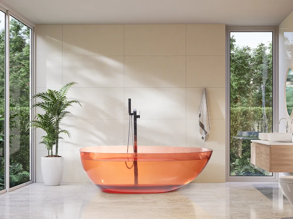 Freestanding Bathtub BLANCARENA 1700 x 780 mm Light Red_1149629