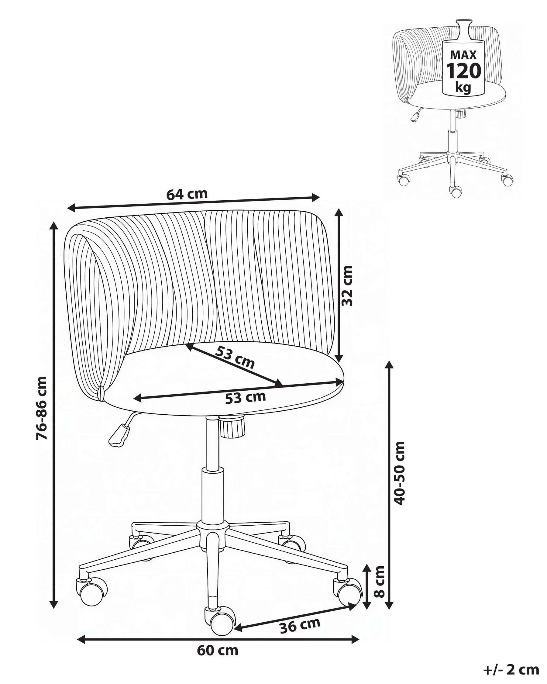 Desk Chair PELORA Corduroy Mustard_1084760