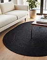 Teppich DEMIRCI Schwarz 160 x 230 cm Jute