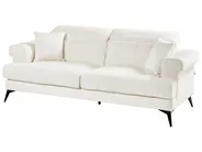 Sofa Set 5-Sitzer SKIVE Bouclé Weiß_948700