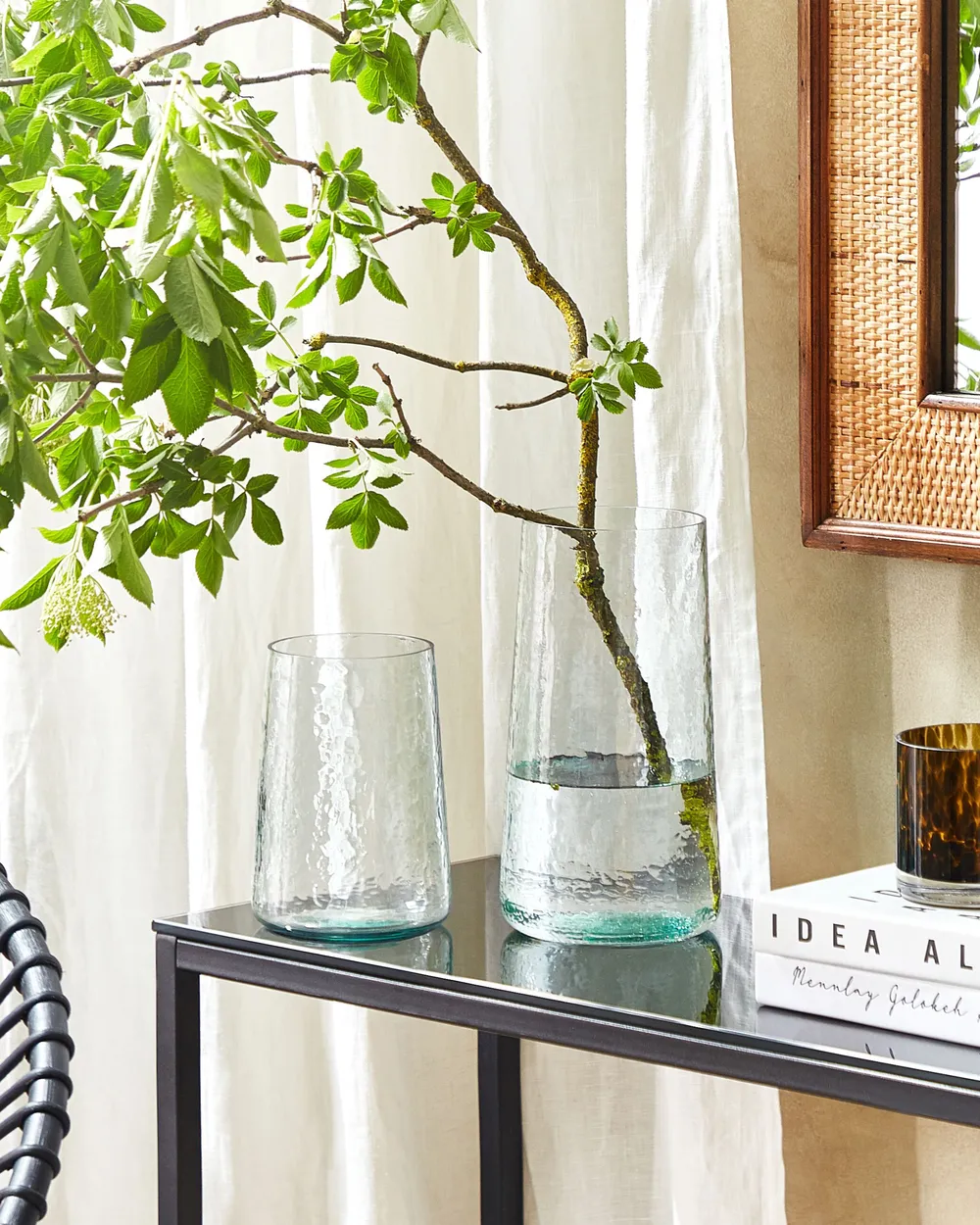 Decorative Vase KULCHE 25/17 cm Glass Transparent
