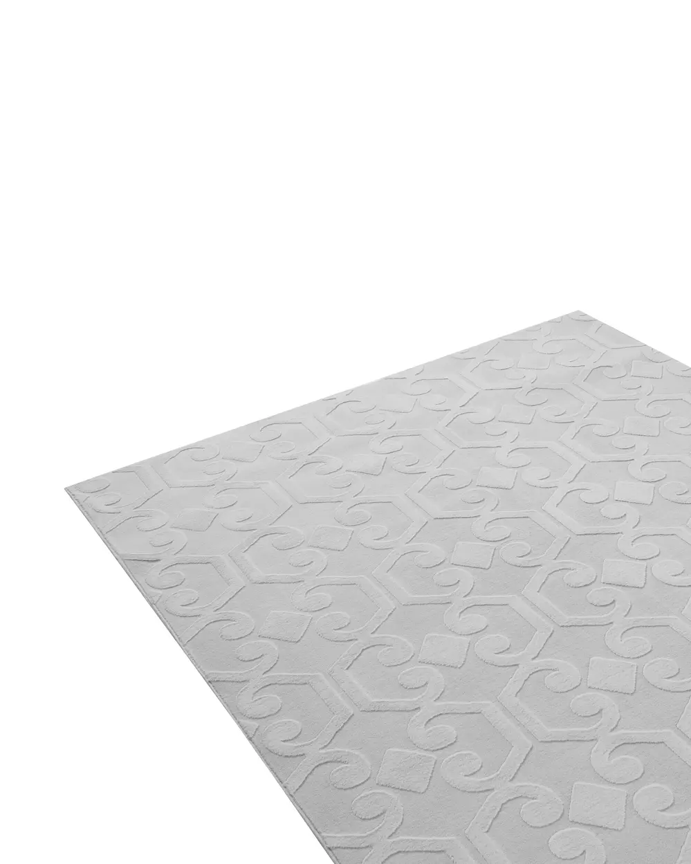 Teppich GANNETT Hellgrau 160 x 160 cm_1107700