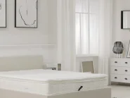 Ottoman Bed VION Fabric Light Beige 180 x 200 cm (EU Super King)_904977