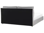 Bett mit Stauraum BATILLY Samtstoff Hellgrau 180 x 200 cm_830202