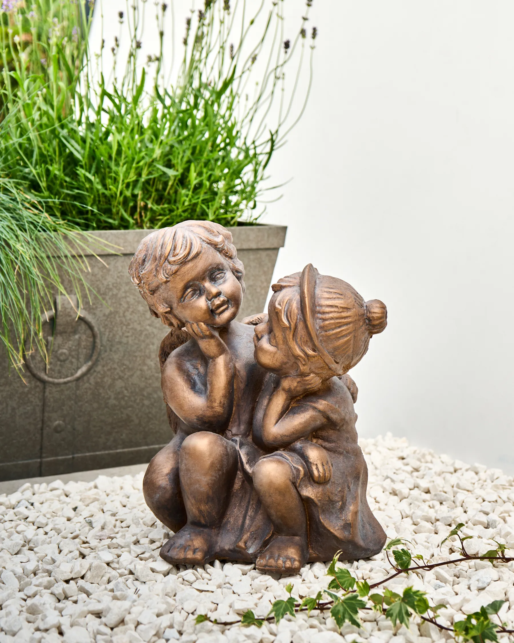 Garden Figurine DAMARO Children Brown_1000010