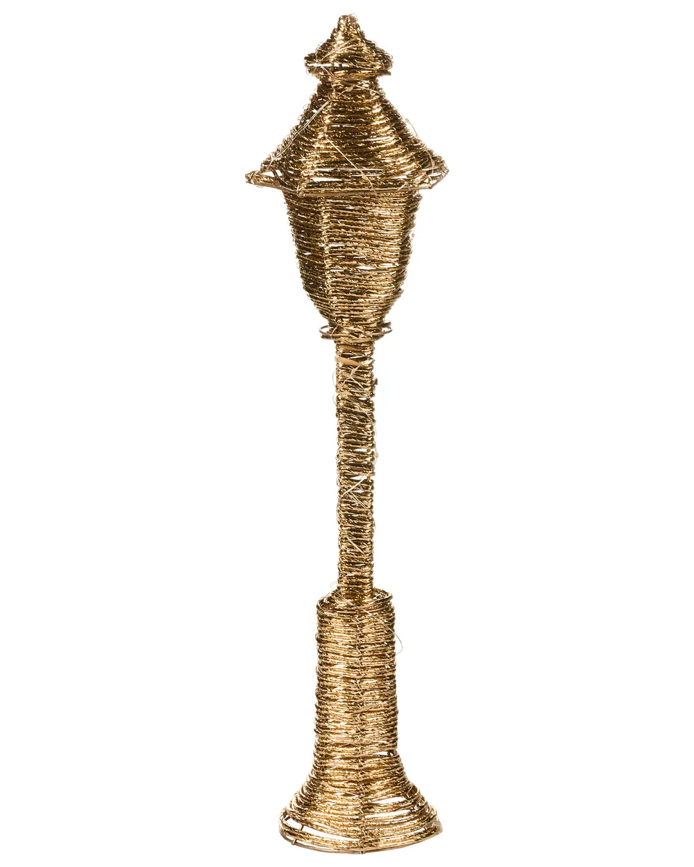 Christmas Decoration LED ALFTANES 62 cm Post Lamp Gold_1015283