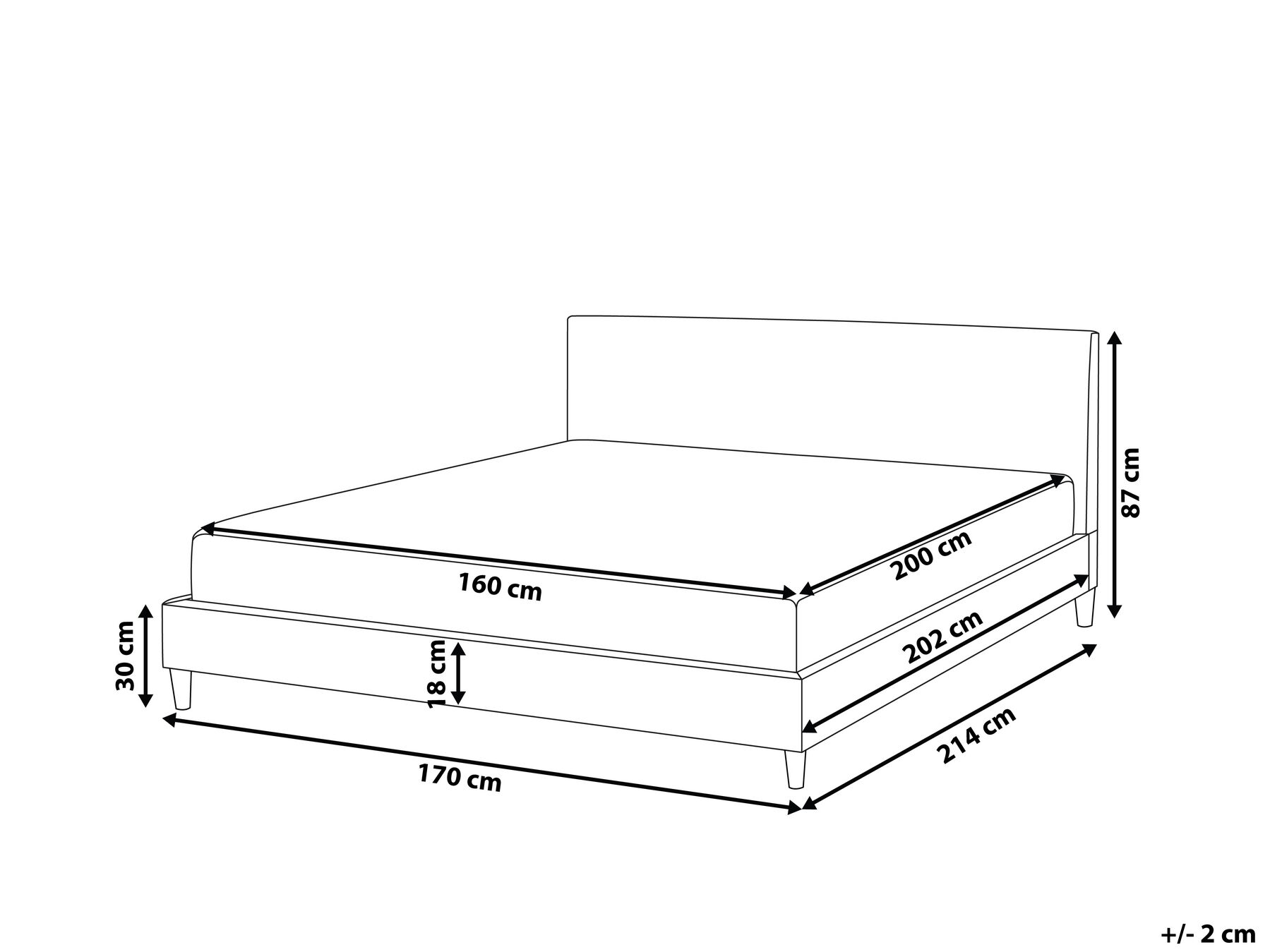 Bett mit Lattenrost Samtstoff FITOU 160 x 200 cm Dunkelblau_809214