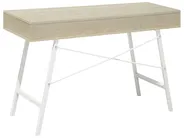 Home Office Desk CLARITA 120 cm 48 cm with Drawers Light Brown_710803