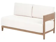 Gartensofa mit Tisch 2-Sitzer SAMPIERI Metall Braun_1007020