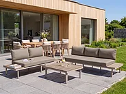 Outdoor Couchtisch FIVIZZANO 90 cm 70 cm Akazienholz Beige_1159423