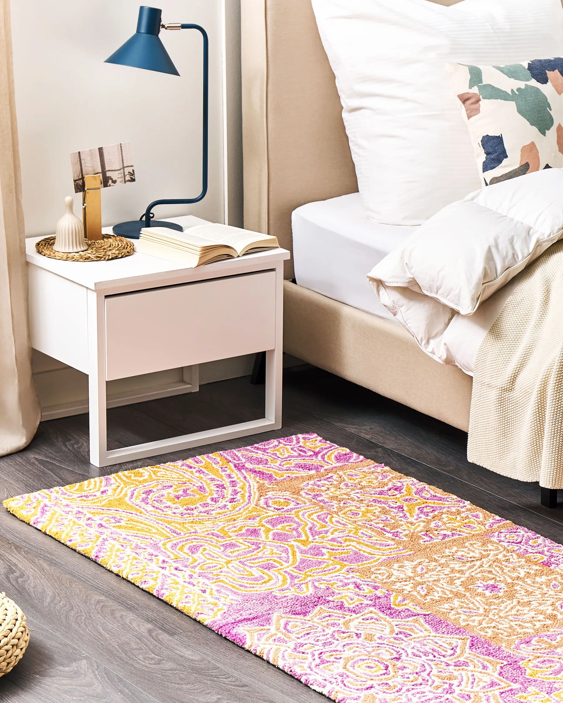 Teppich AVANOS Rosa 80 x 150 cm Wolle_830704
