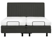Bett verstellbar Stoff DUKE II 180 x 200 cm Dunkelgrau_987381