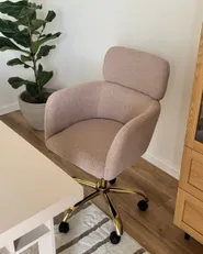 Desk Chair ALENA Boucle Light Beige_1174241