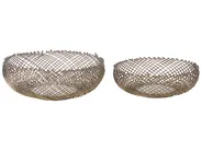 Dekoschalen 2er Set BALIUNG Metall Gold_849310