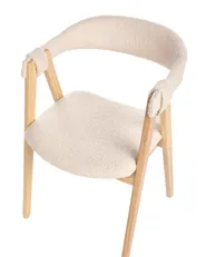 Esszimmerstuhl 2er Set DAY Bouclé Hellbraun / Beige_949163