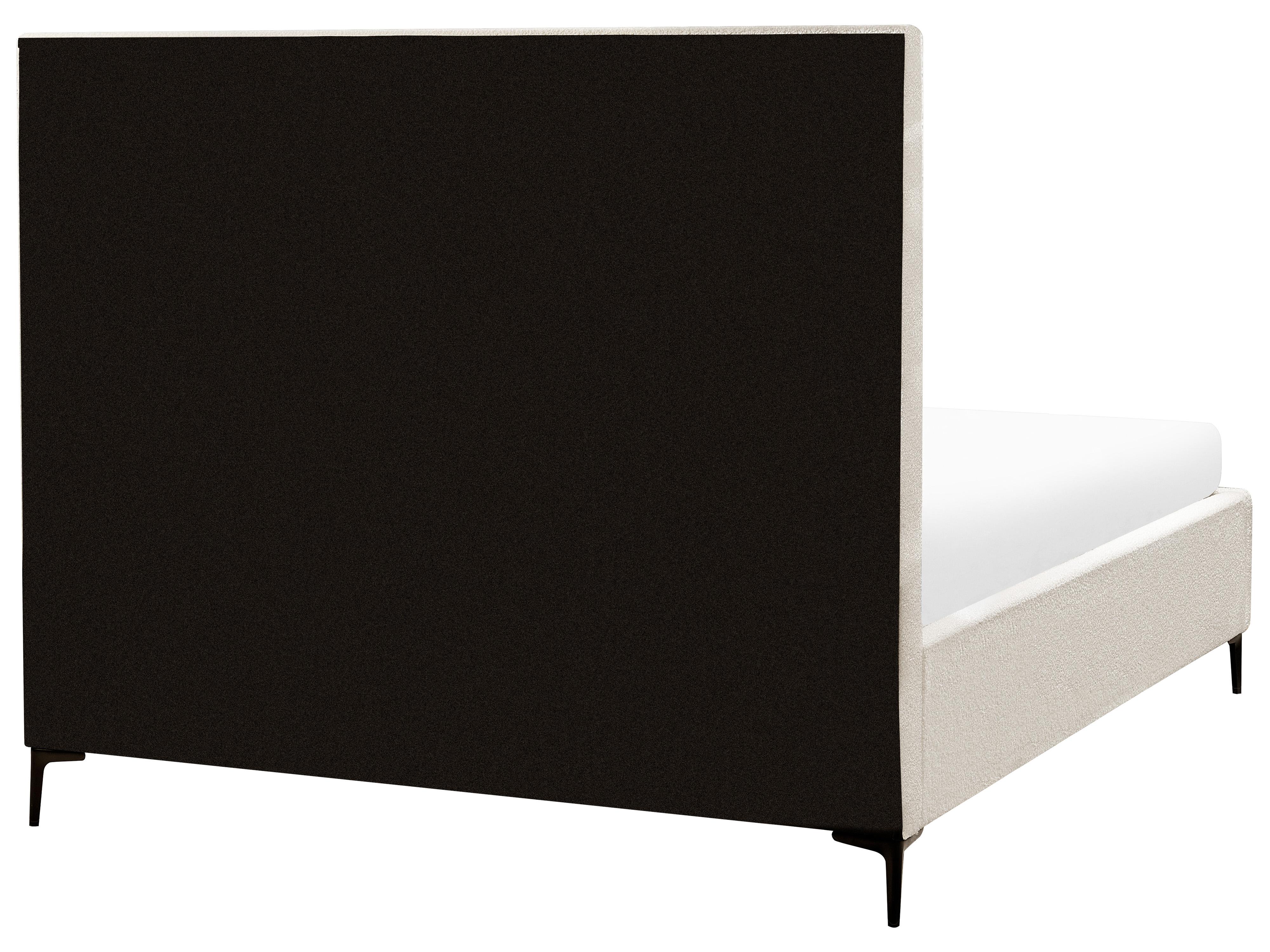 Bedroom Set SEZANNE Boucle Off-White 160 x 200 cm (EU King Size)_939790