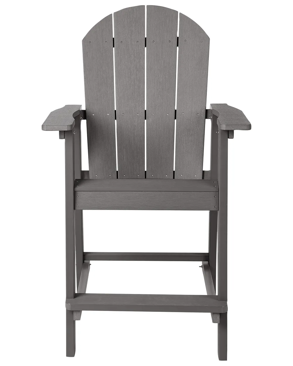 Garten-Barstuhl ADIRONDACK Kunststoff Dunkelgrau_938419