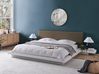 Bett mit Lattenrost Bouclé ZEN 180 x 200 cm Weiß