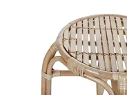Lounge Set mit Tisch 4-Sitzer BRINDISI Rattan Naturfarben_796598
