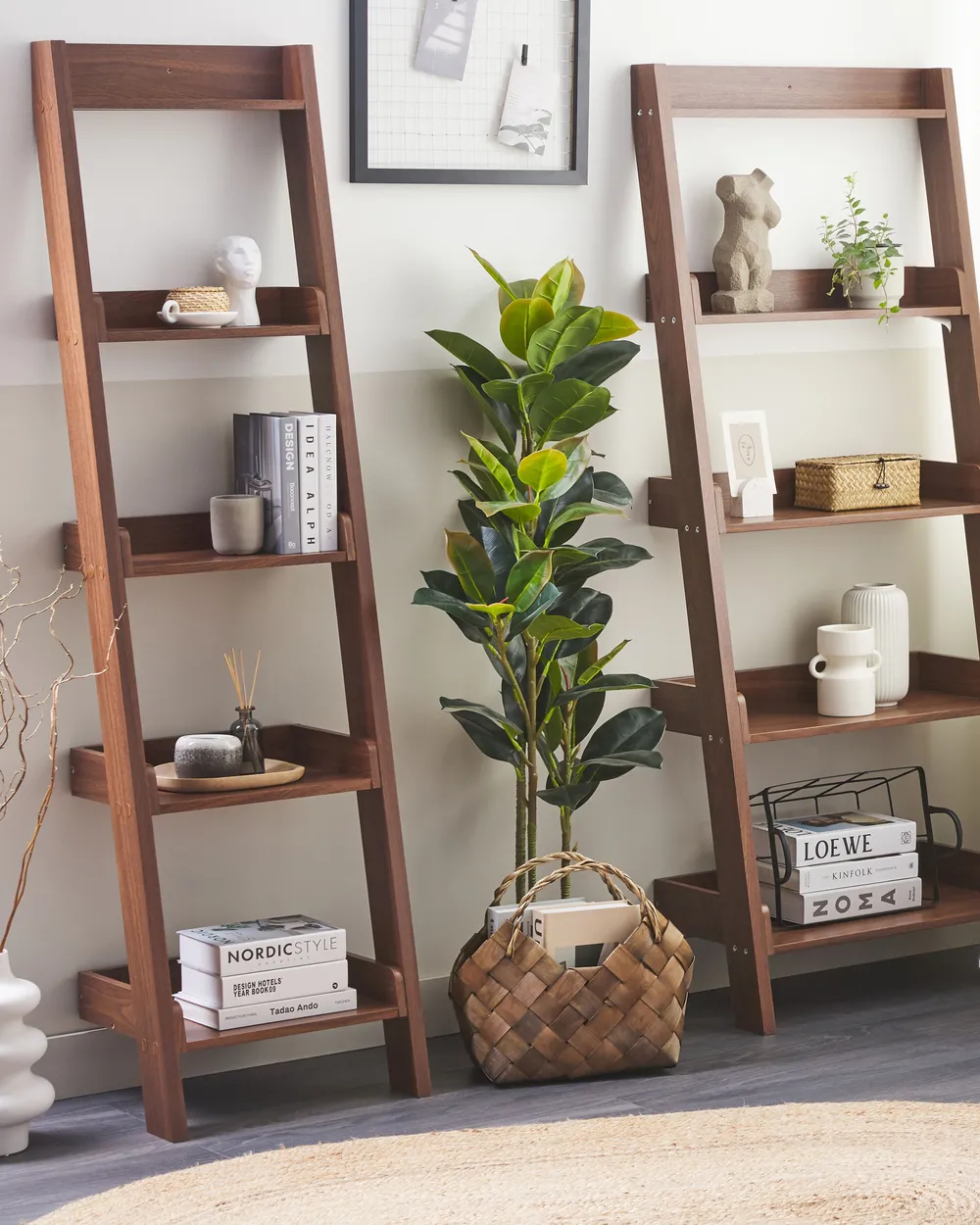 Regal mit 5 Ebenen MOBILE DUO 169 cm Dunkelbraun