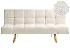 Schlafsofa 2-Sitzer INGARO Bouclé Cremeweiß