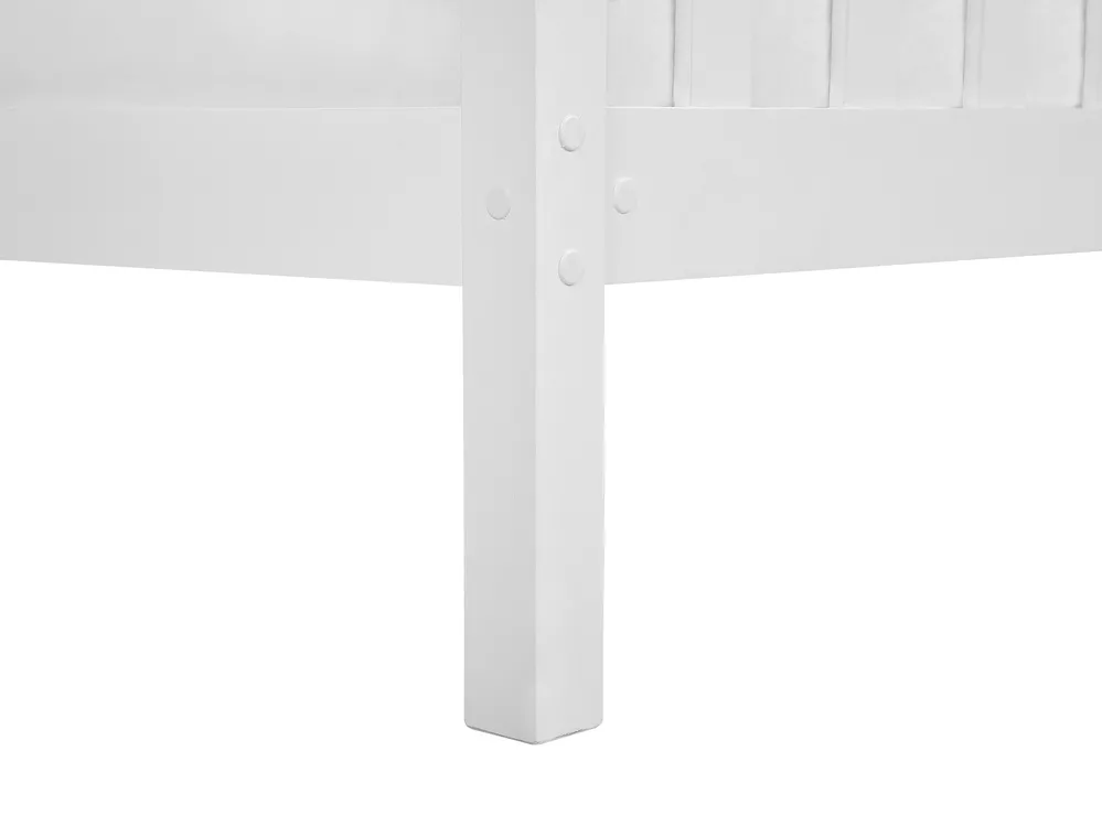Bett mit Lattenrost Kiefernholz GIVERNY 160 x 200 cm Weiß_752696