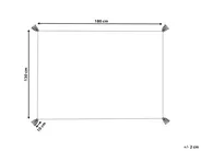 Kuscheldecke SHIMLA Baumwolle 130 x 180 cm Orange_829234
